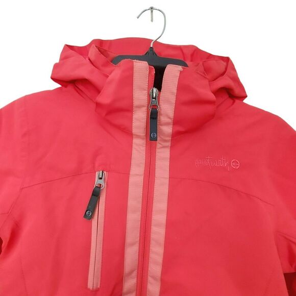 Planet Earth Snow Jacket Girls Small Orange Snowboarding Full Zip Insulated - Picture 3 of 12